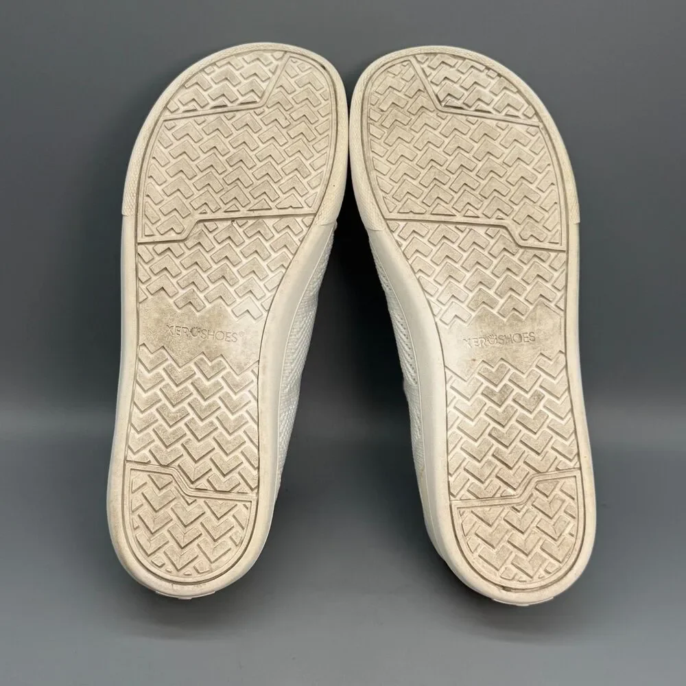 Xero Shoes Dillon Mens 9.5 White Lace-Up Low Top Barefoot Athletic Sneakers Shoe